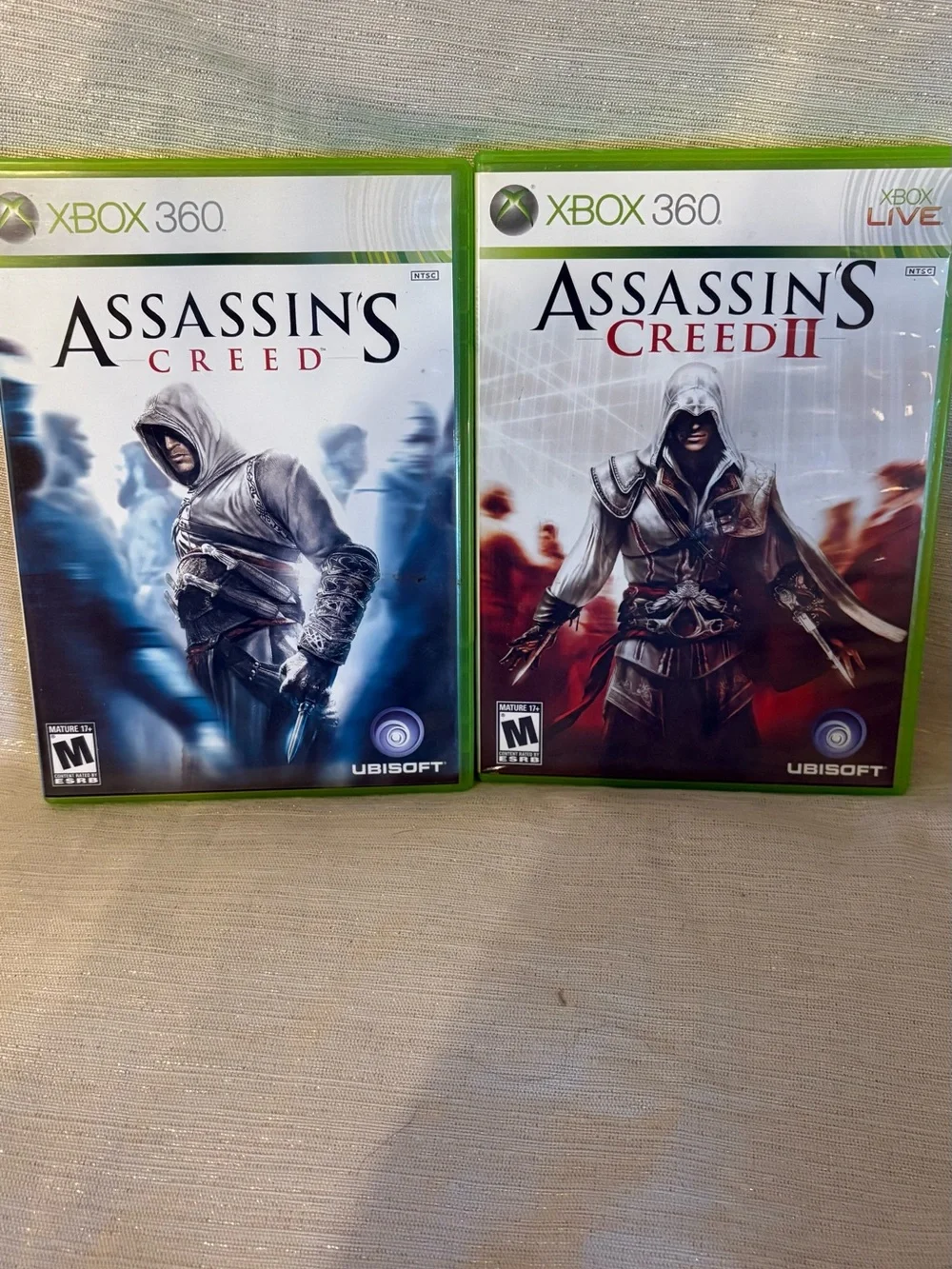 Assassin's Creed & Assassin's Creed II Xbox 360 Games - White